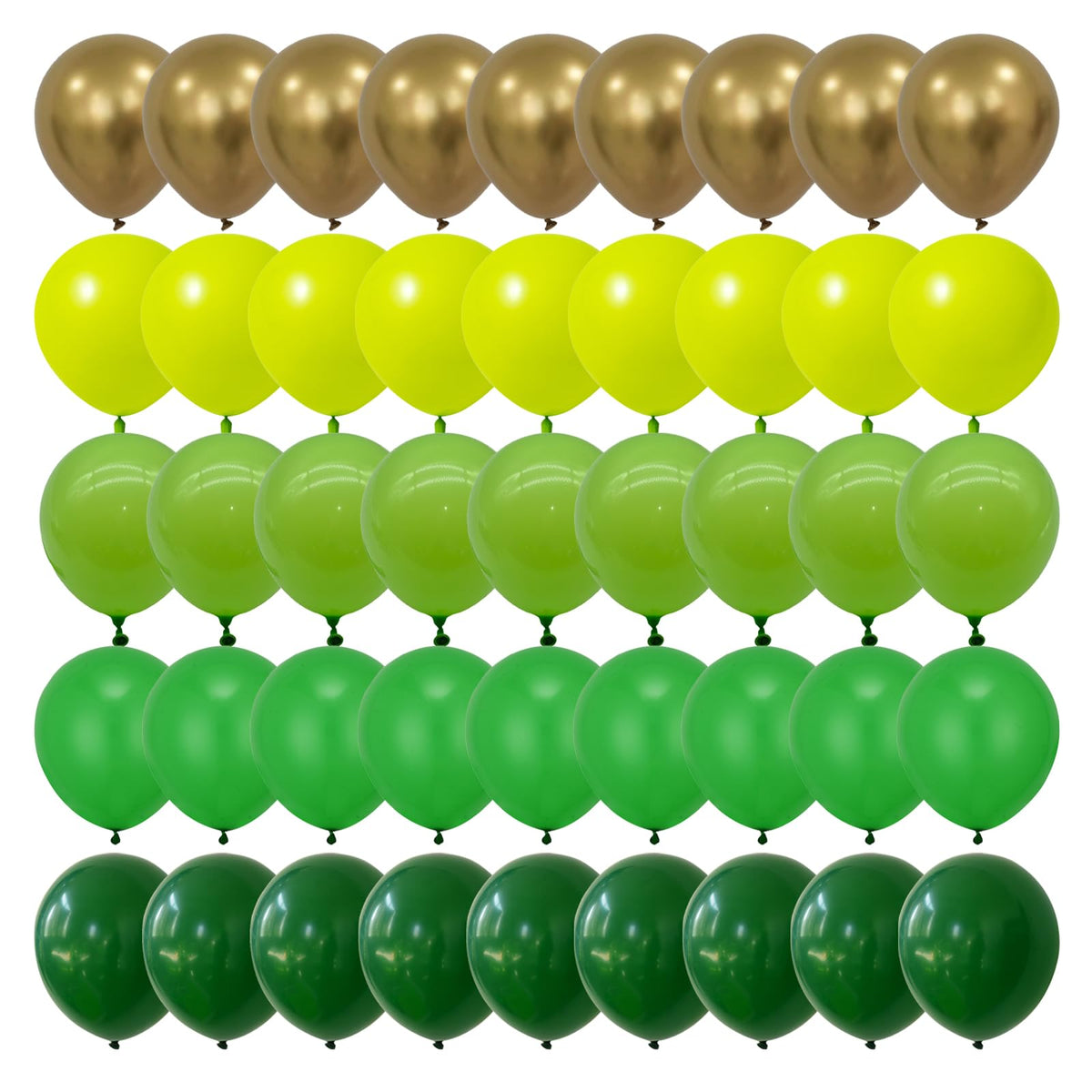 DECGOL 75pc green balloon kit ready for vibrant St Patrick's Day decor