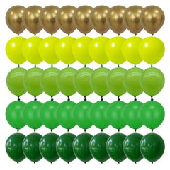 DECGOL 75pc green balloon kit ready for vibrant St Patrick's Day decor