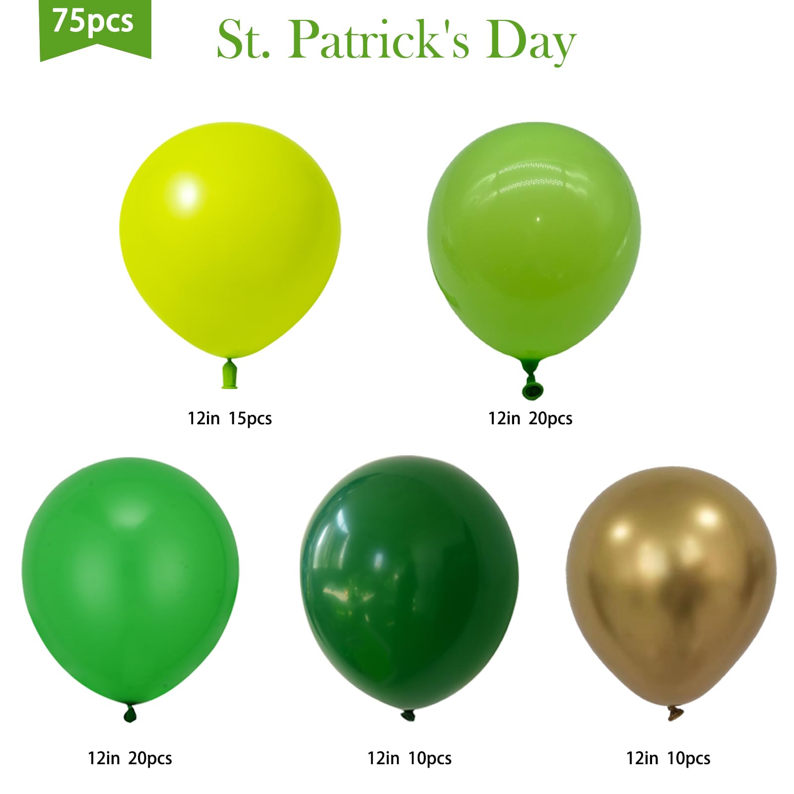 DECGOL dark green balloons create bold party accents
