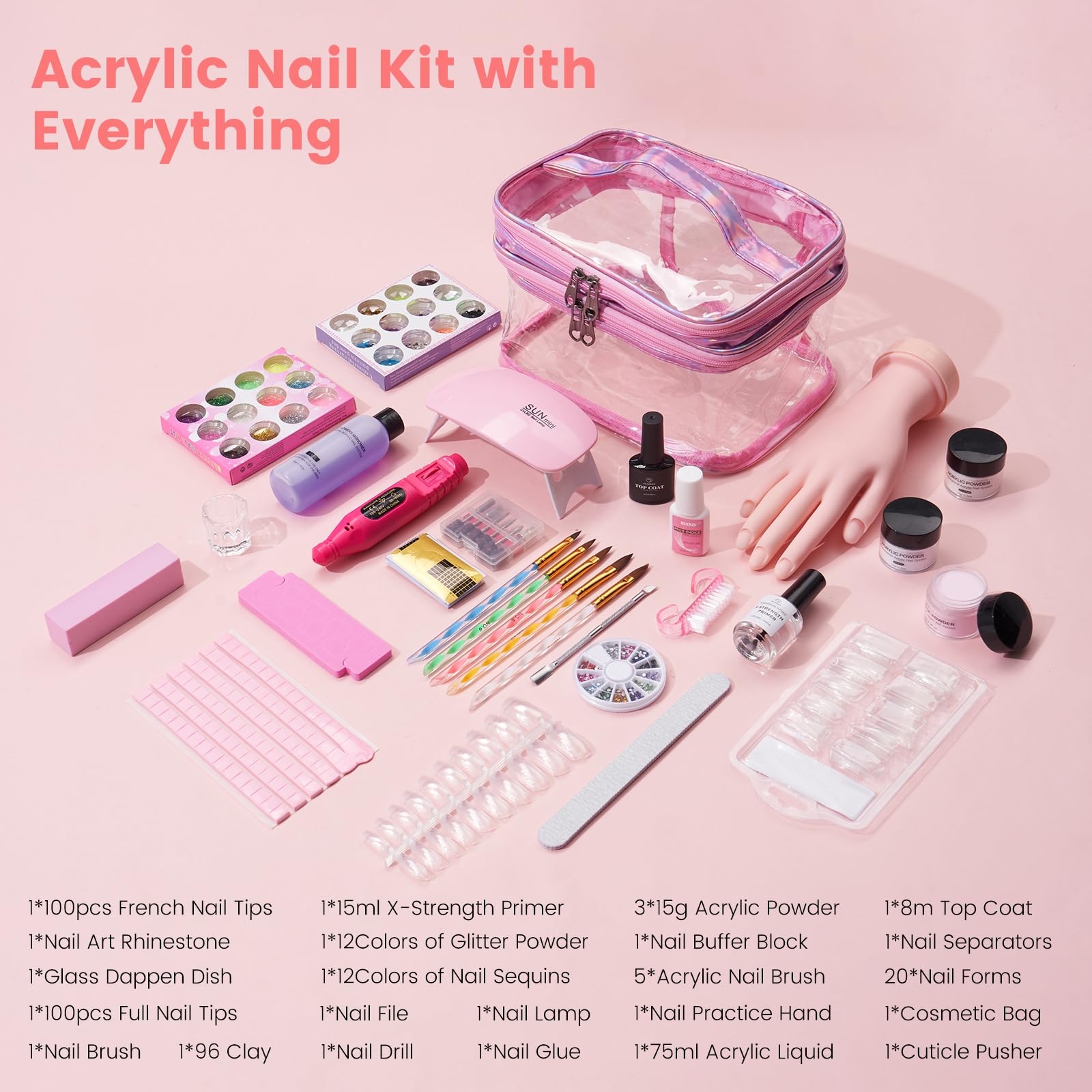 Deciniee 24 glitter powder set for sparkling nail designs
