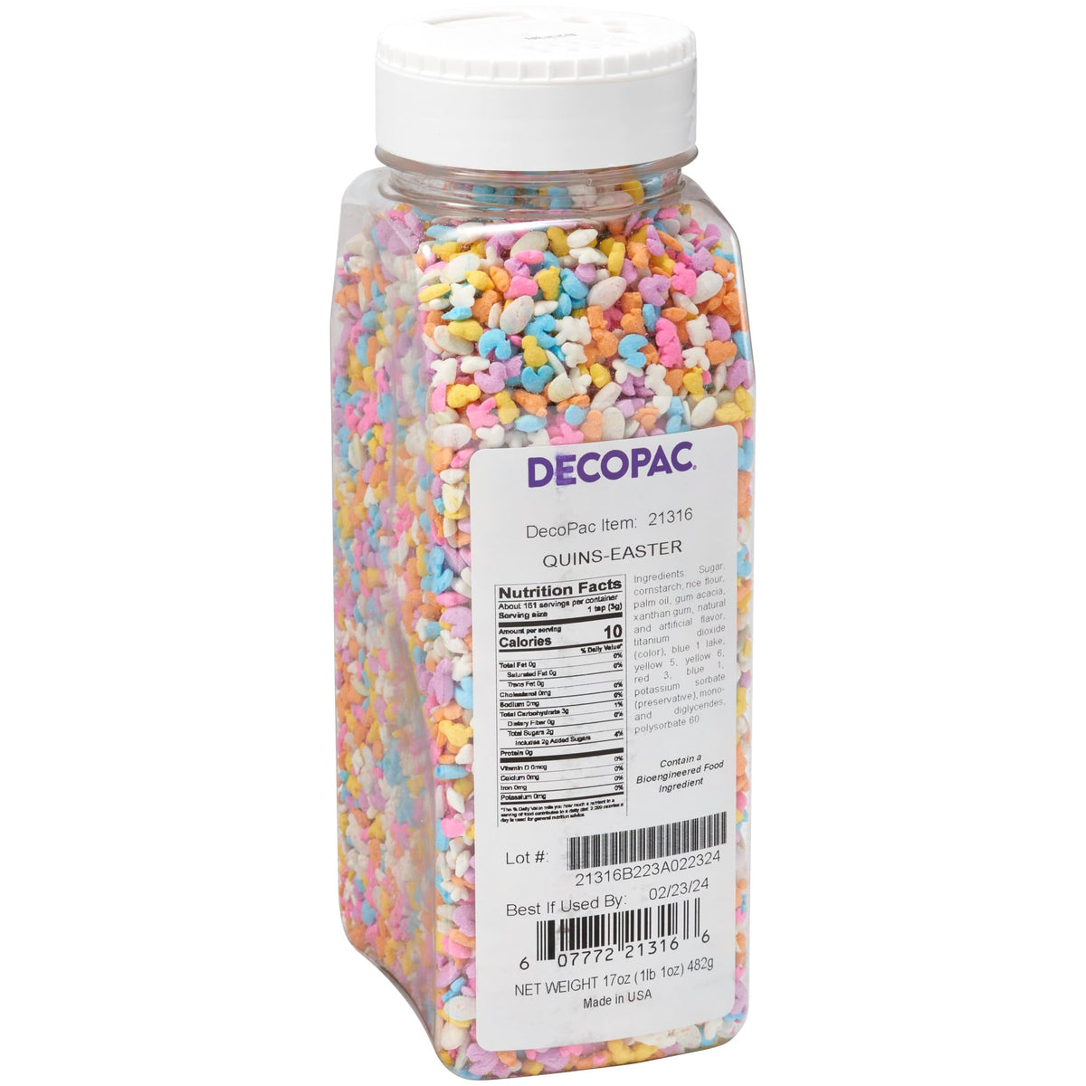 DecoPac Deluxe Easter Quins animal and egg shapes for cake décor