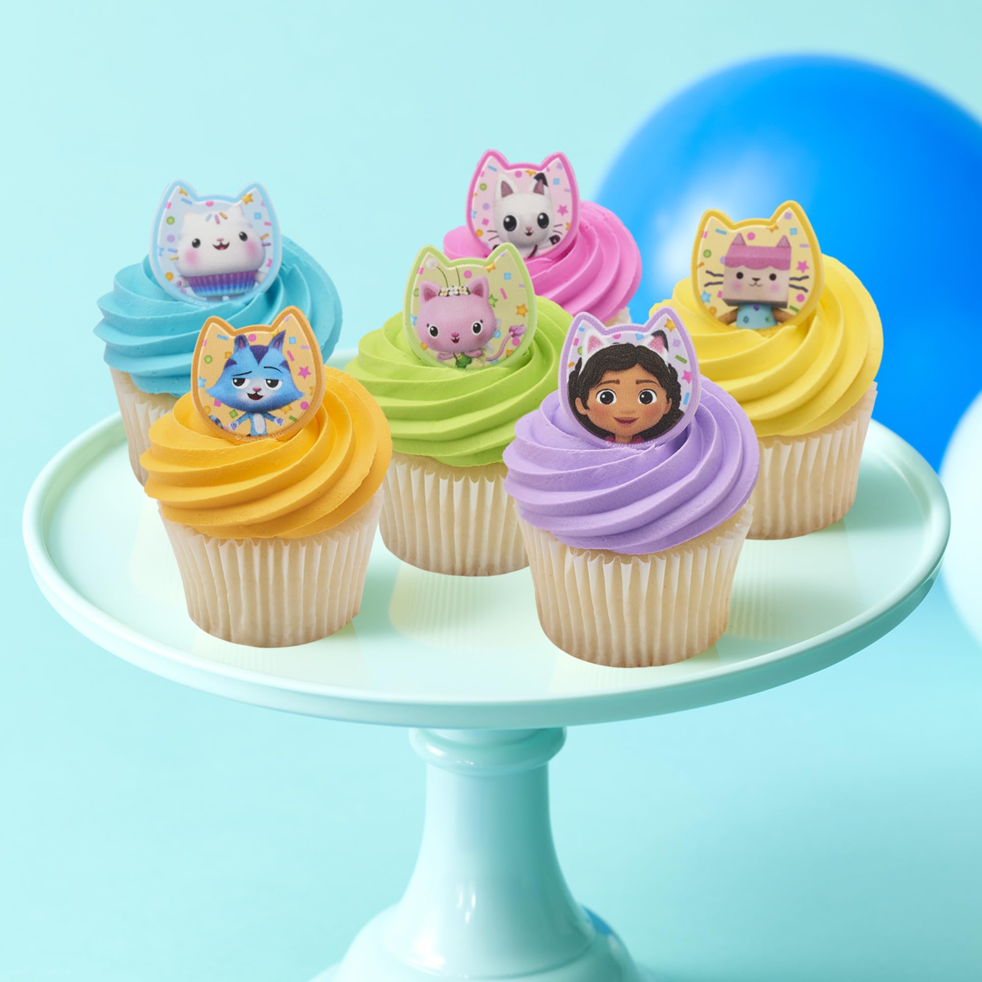 DecoPac Gabby's Dollhouse Pandy Paws ring enhances dessert appeal for celebrations.