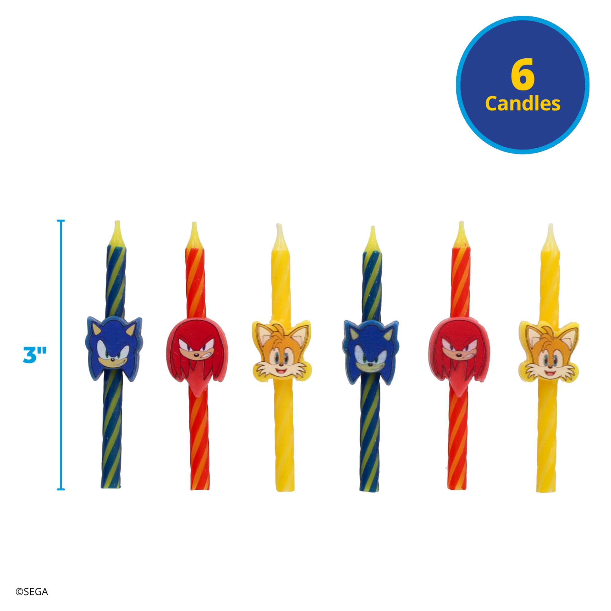 DecoPac Tails-face candle ideal for celebratory cake toppers