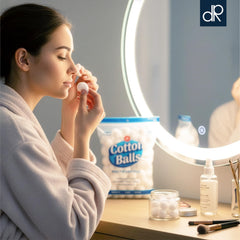 DecorRack baby-friendly cotton balls, soft and safe for delicate skin and routines.