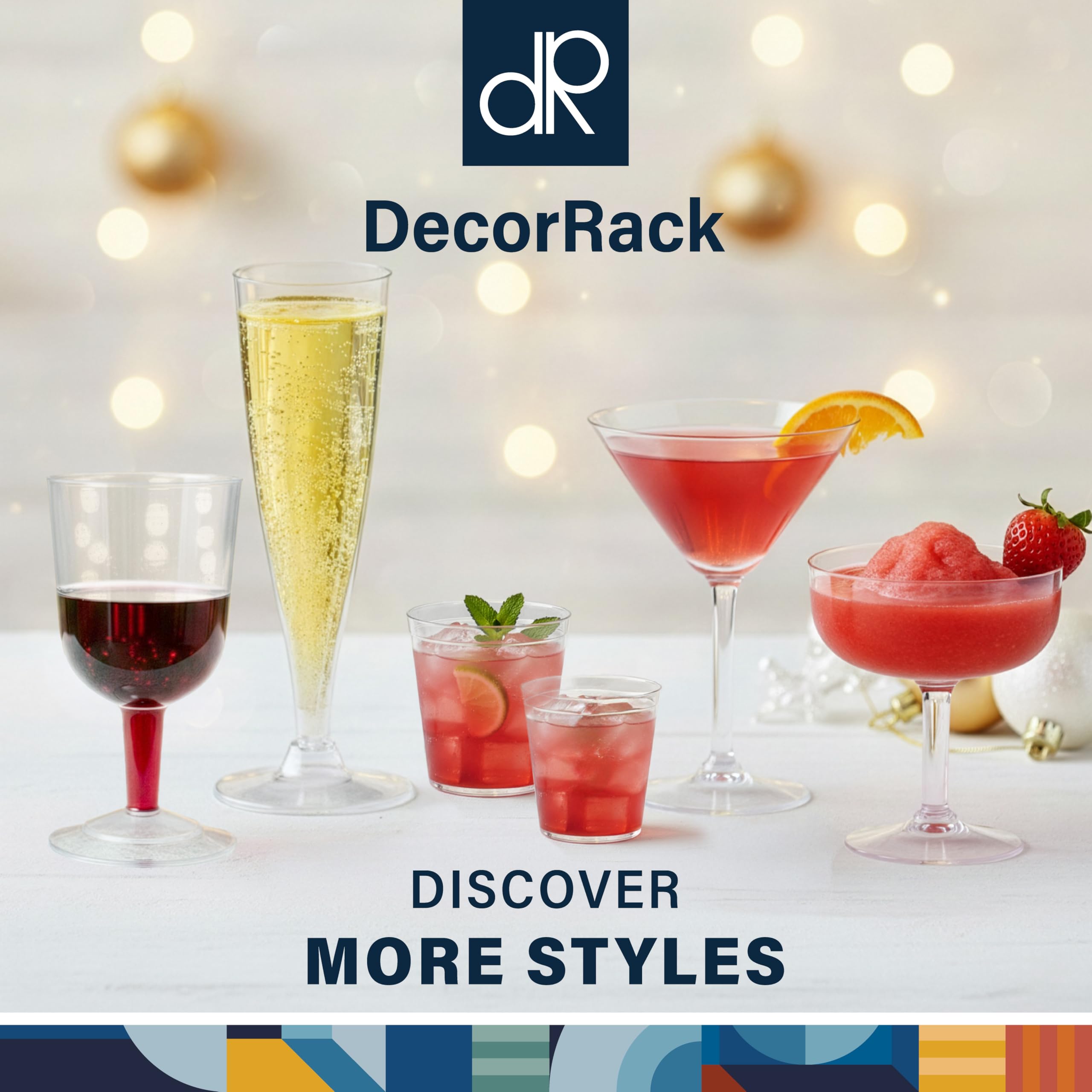 DecorRack pack of 24 ensures enough cups for gatherings