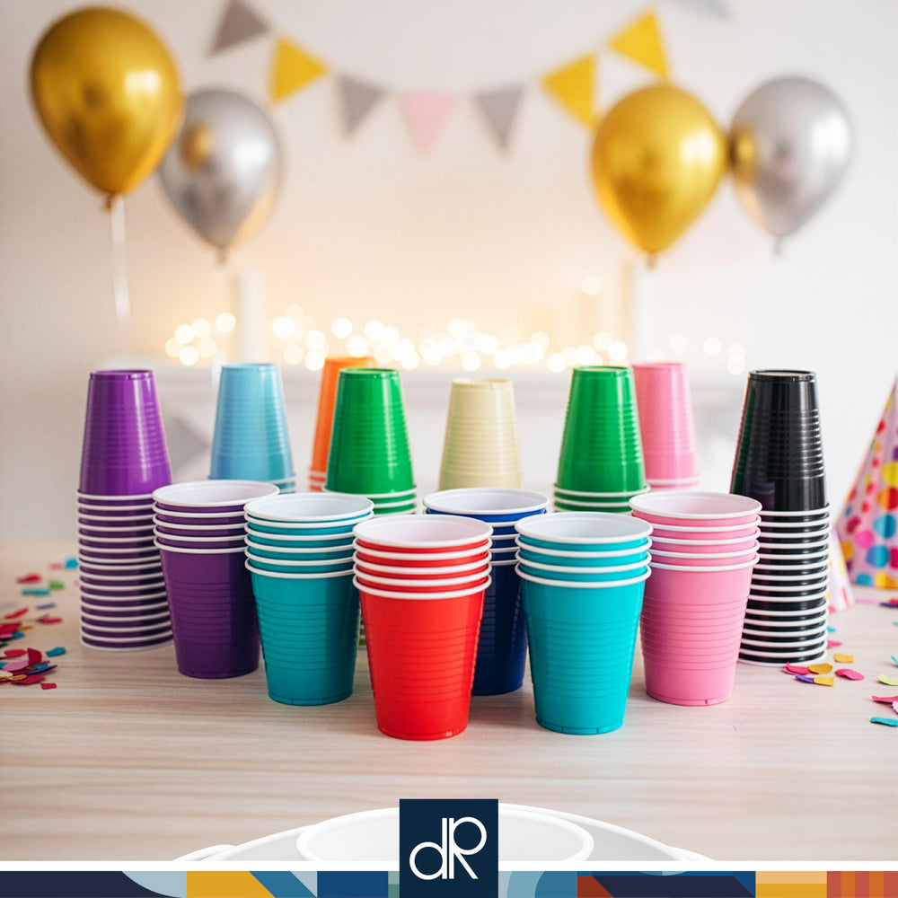 DecorRack pink cups durable and crack-resistant for lively celebrations.