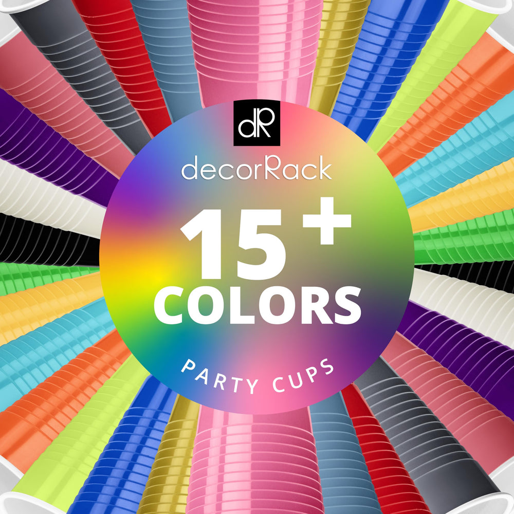 DecorRack pink cups set enhances any venue with cohesive color.