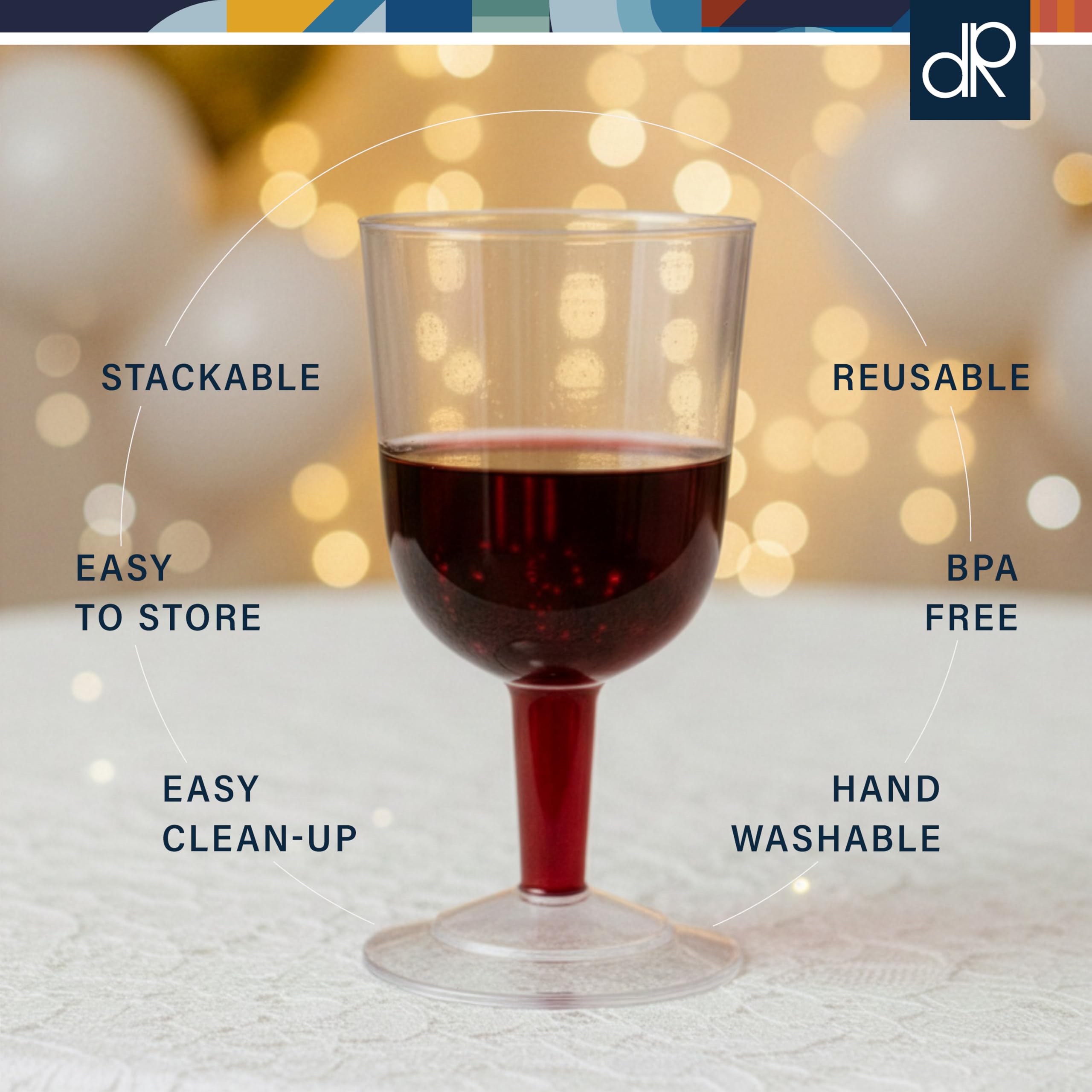 DecorRack stackable glasses save cabinet space and simplify storage