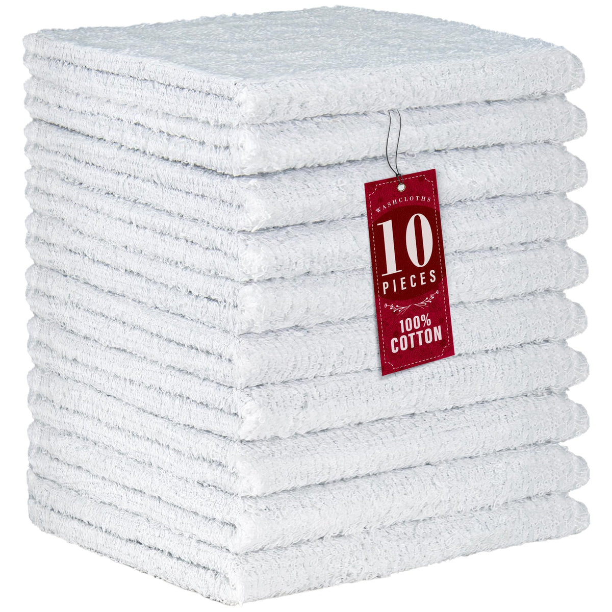 DecorRack washcloth soft-12x12 close-up for gentle facial cleansing and comfort.