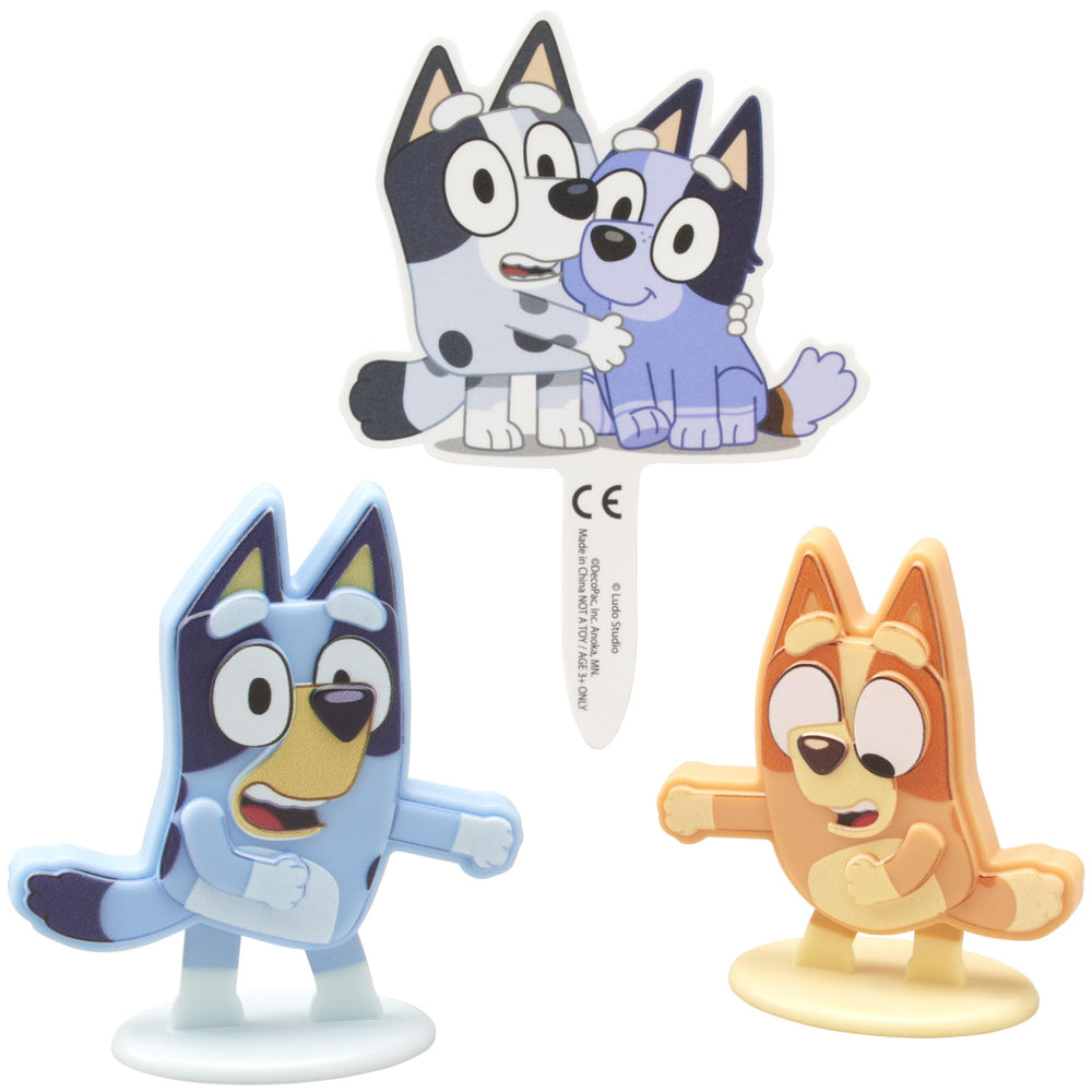 Celebration-ready DecoSet Bluey Dance Mode decoration kit