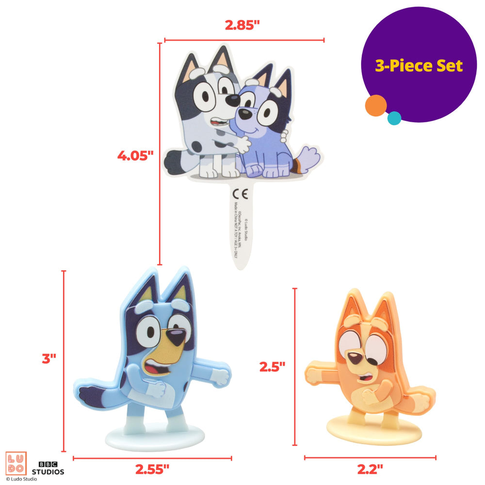 Versatile DecoSet Bluey Dance Mode decoration for birthday celebrations