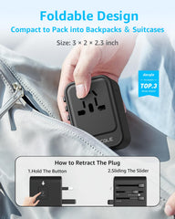 compact travel cube design fits in a travel bag