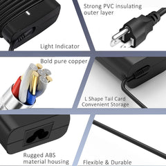 DECSZDY Dell charger includes cord for immediate plug-and-use replacement.