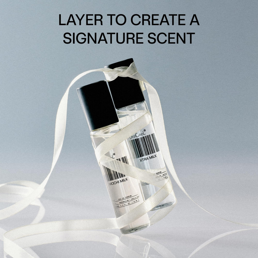 DedCool Mochi Milk unisex fragrance with amber and sandalwood hints.