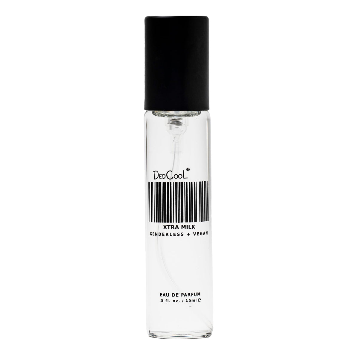 DedCool Xtra Milk bottle with bergamot cap, offering a bright, long-lasting daytime scent.