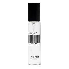 DedCool Xtra Milk bottle with bergamot cap, offering a bright, long-lasting daytime scent.