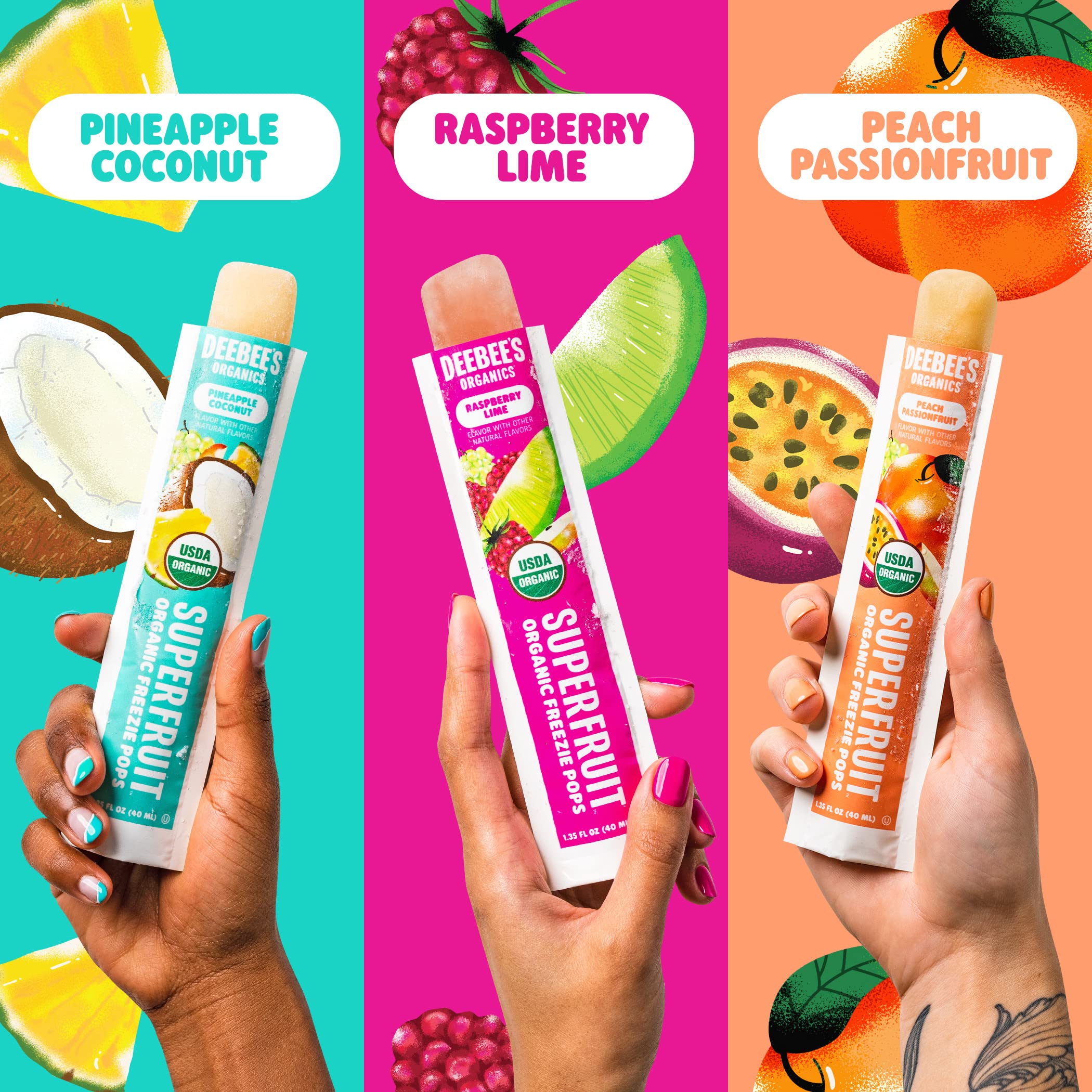 Deebee's Pineapple Coconut close-up emphasizes tropical flavors and creamy notes.
