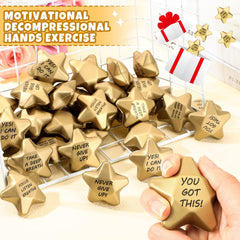 Deekin star stress ball in hand, easy to grip and focus during study.