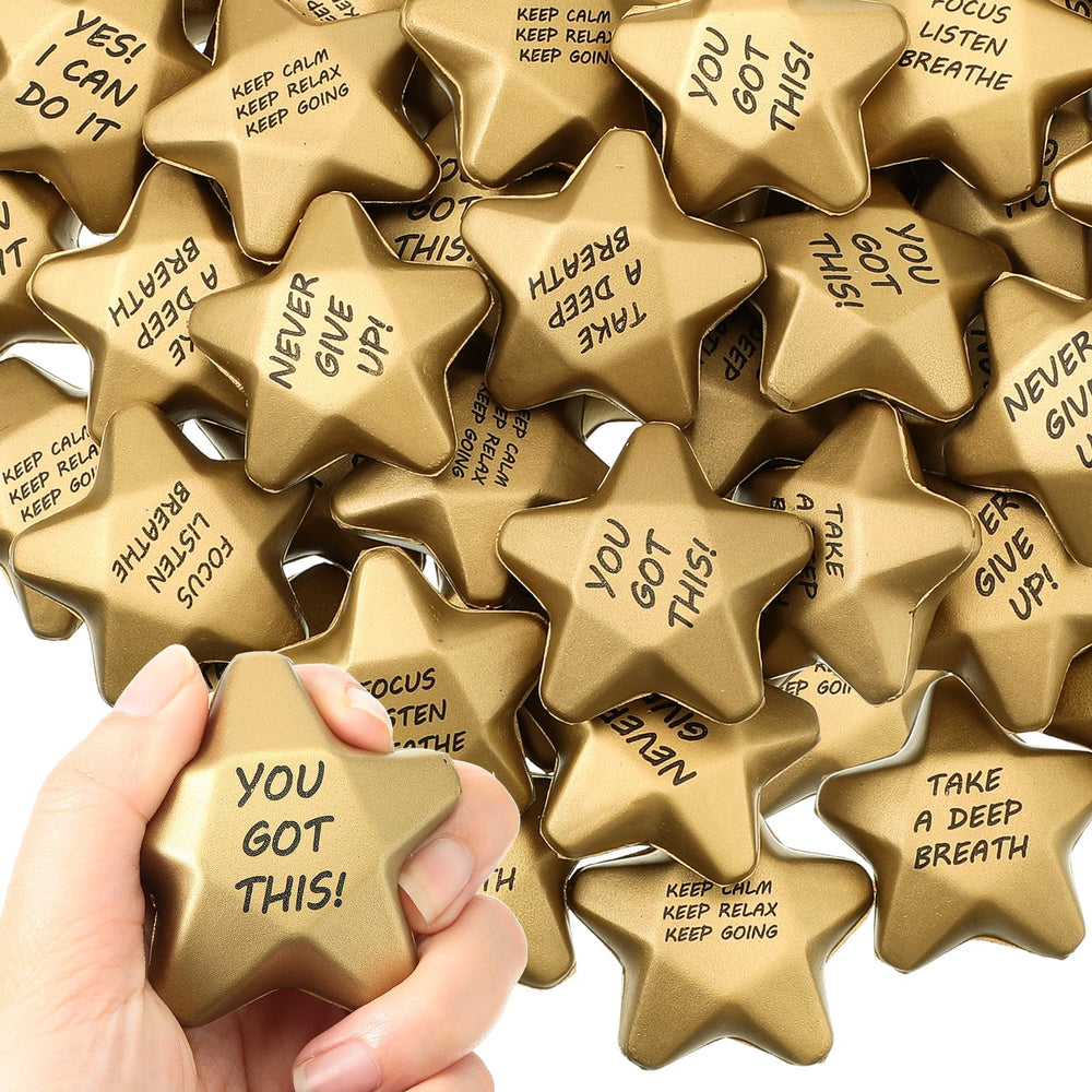 Deekin star stress ball pack, vibrant colors for sharing and quick mood boosts.