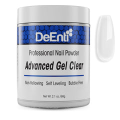 DeEnti Acrylic Nail Powder gel-clear bubble-free finish for flawless overlays.