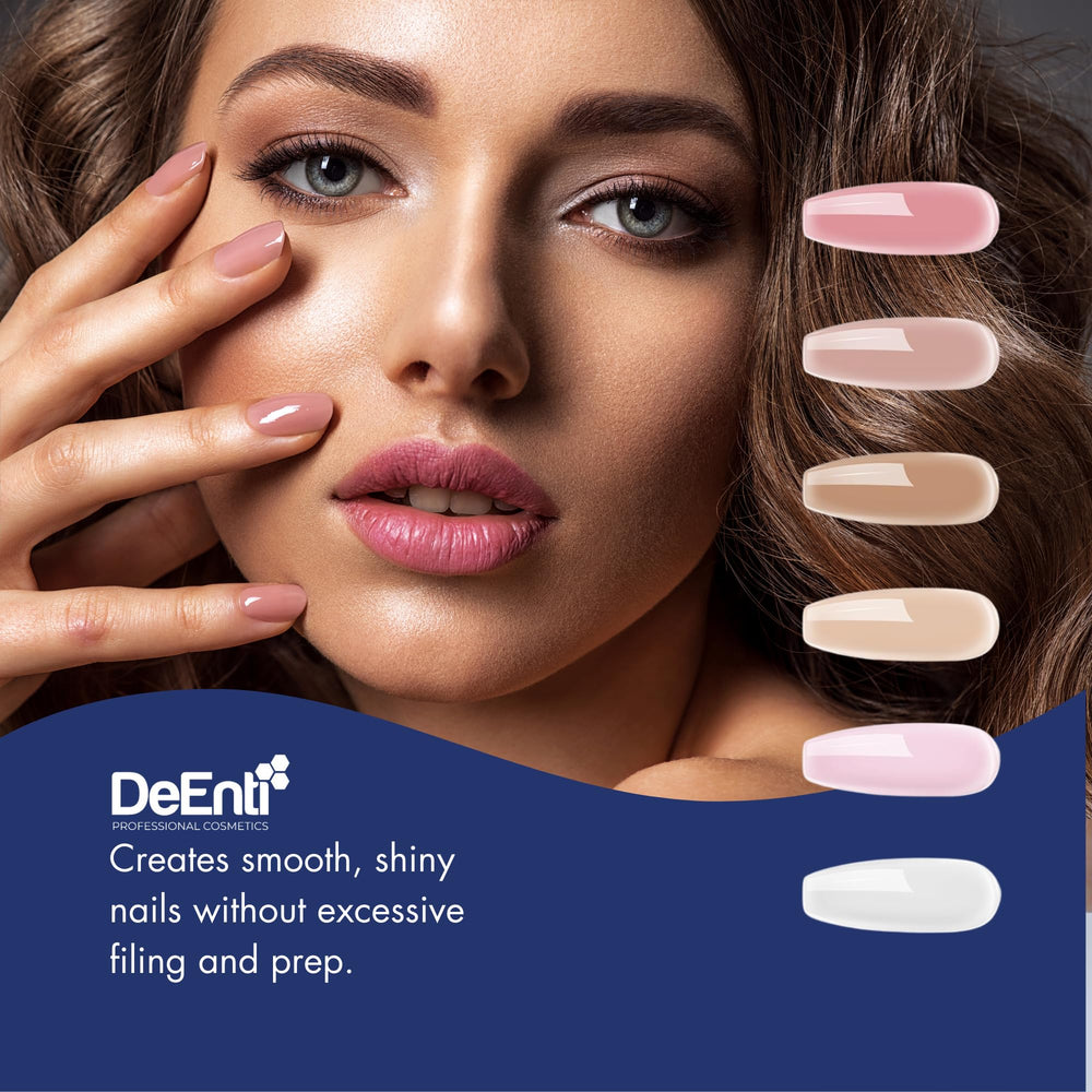 DeEnti powder pairs with monomer for mess-free application.