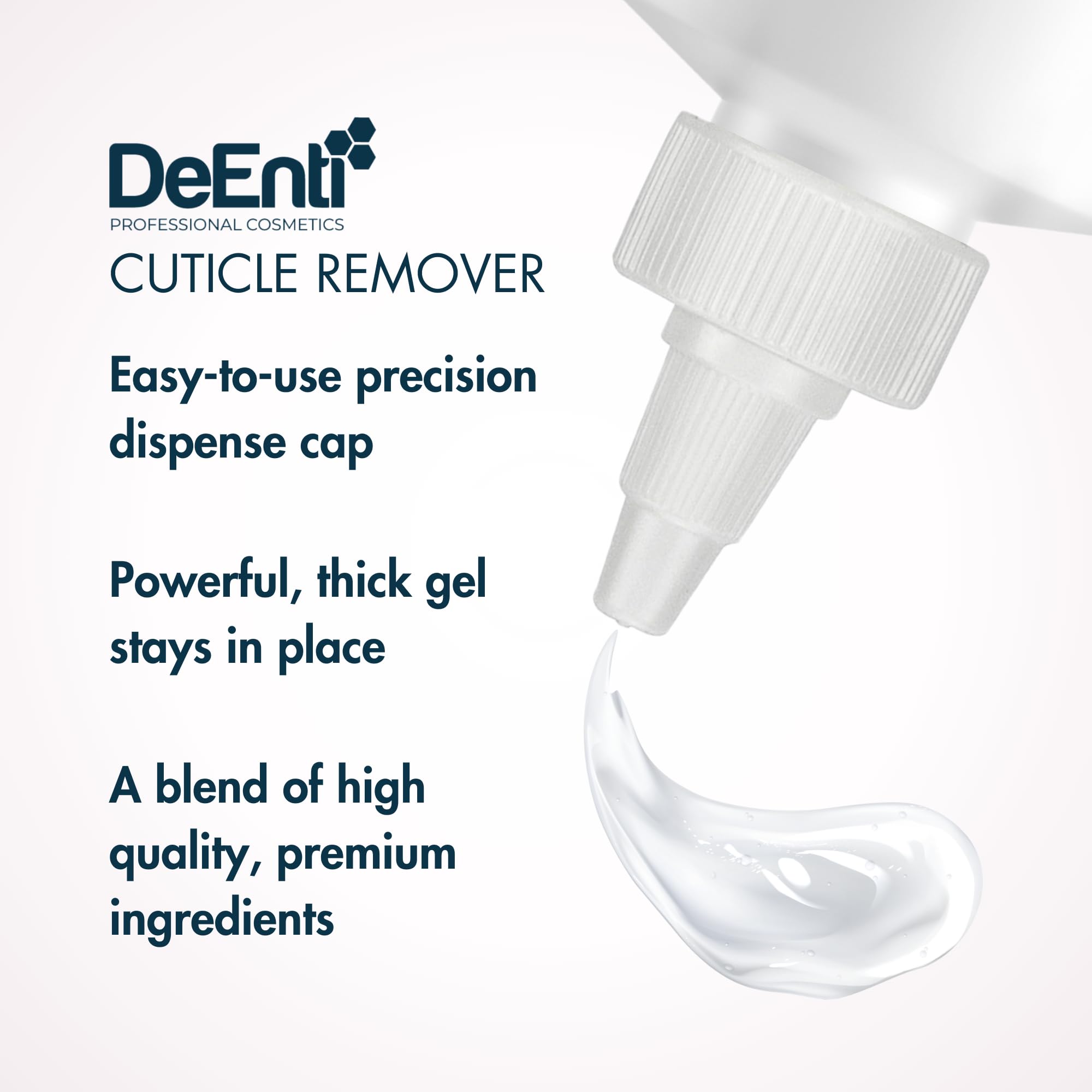 DeEnti Gel-based nail care formula designed for versatile use