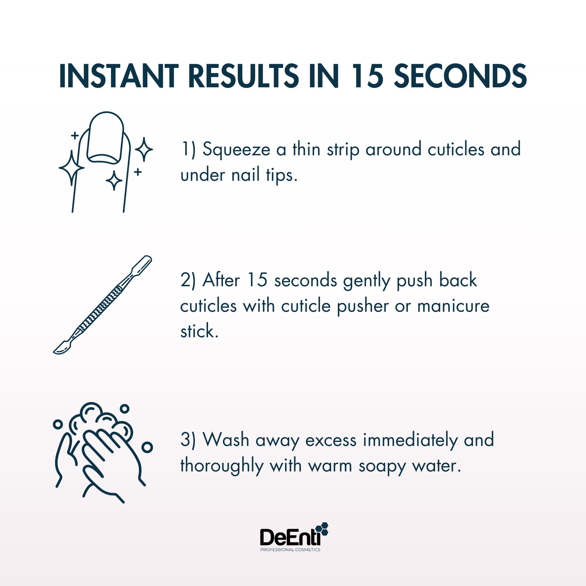 DeEnti Salon-quality nail care kit including cuticle softener for pro results