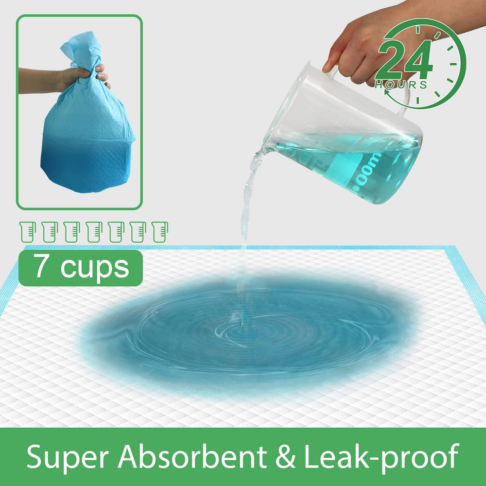 Deep Dear leak-proof backing layer protects floors and furniture.