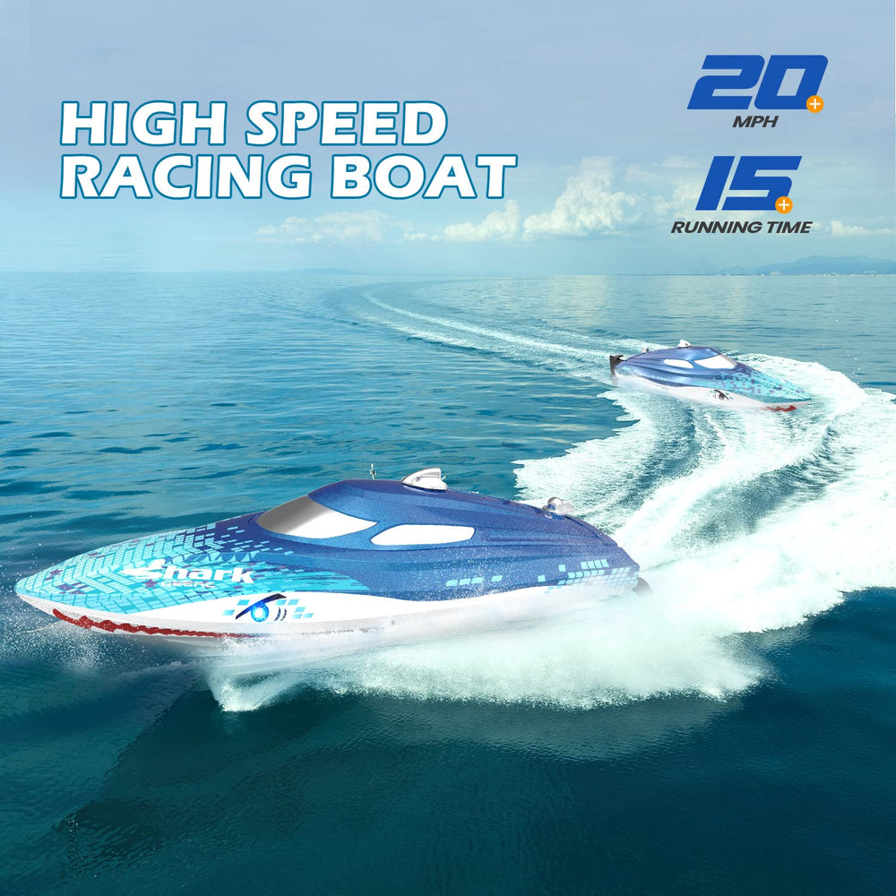 DEERC RC boat capsize recovery feature for quick re‑entry