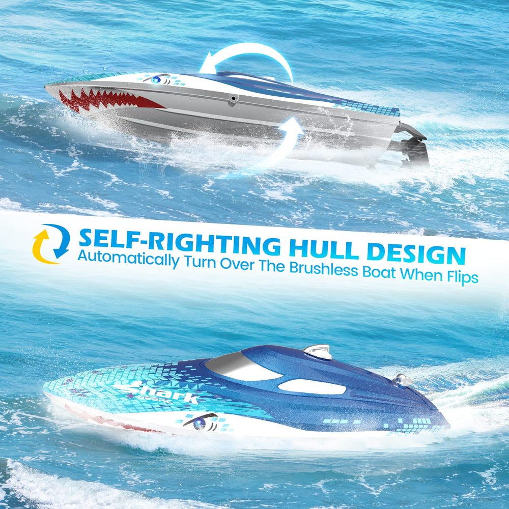 DEERC RC boat waterproof construction and twist‑lock seals for splash protection
