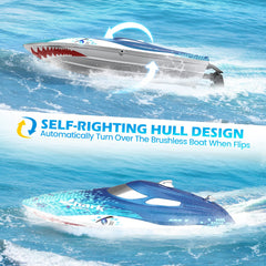 DEERC RC boat waterproof construction and twist‑lock seals for splash protection