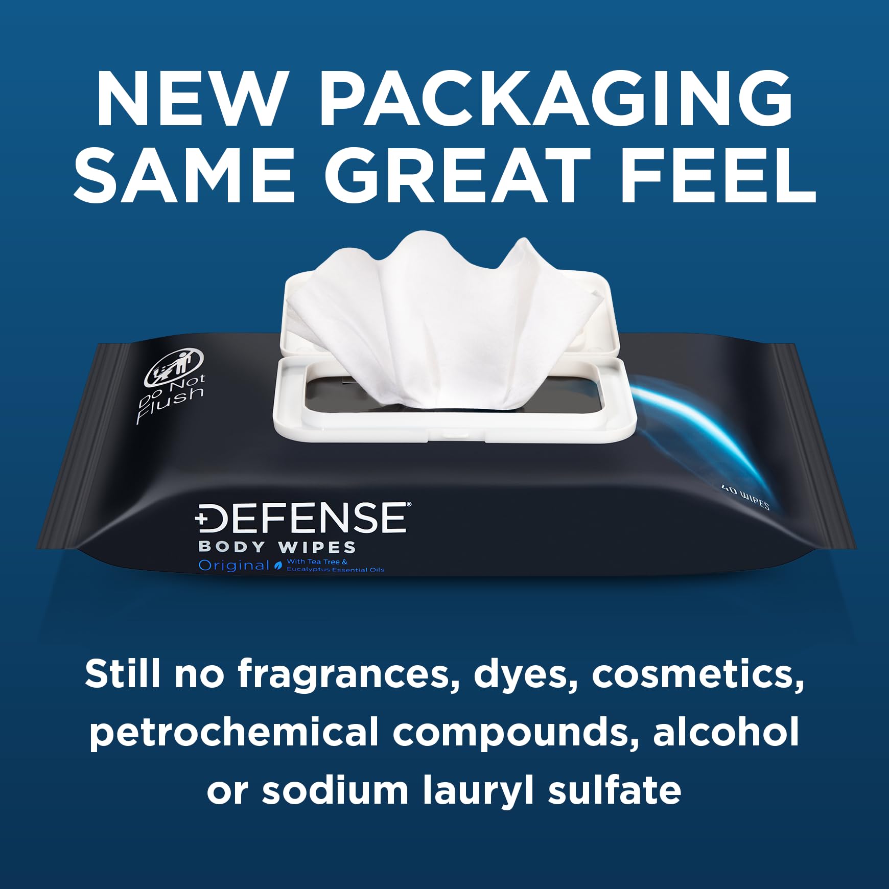 Defense Soap fragrance-free wipes ideal for sensitive skin