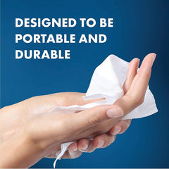 Close-up of heavy-duty cloth showing powerful cleansing with Defense Soap.