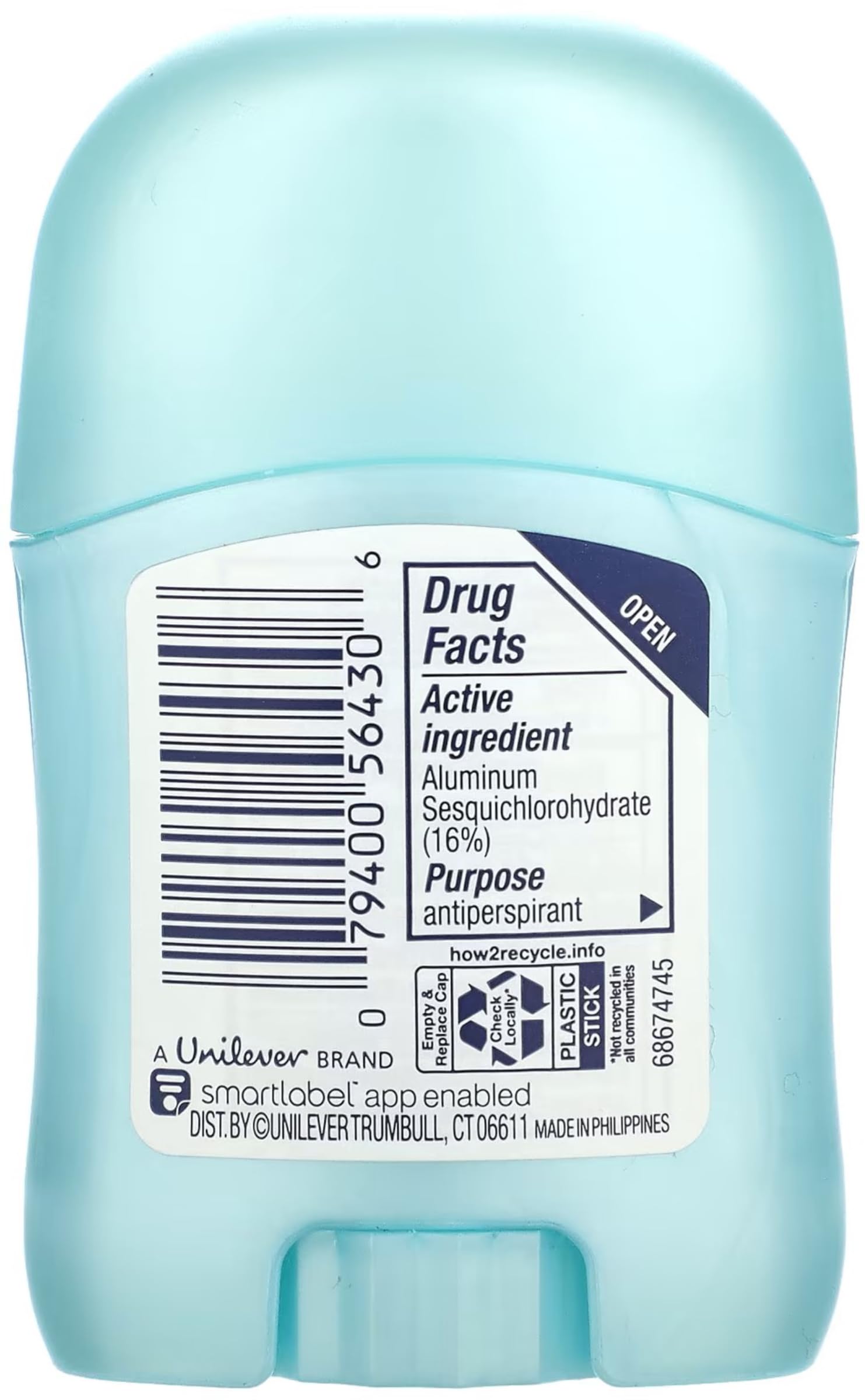 Degree 72-hour protection on the go for active days.