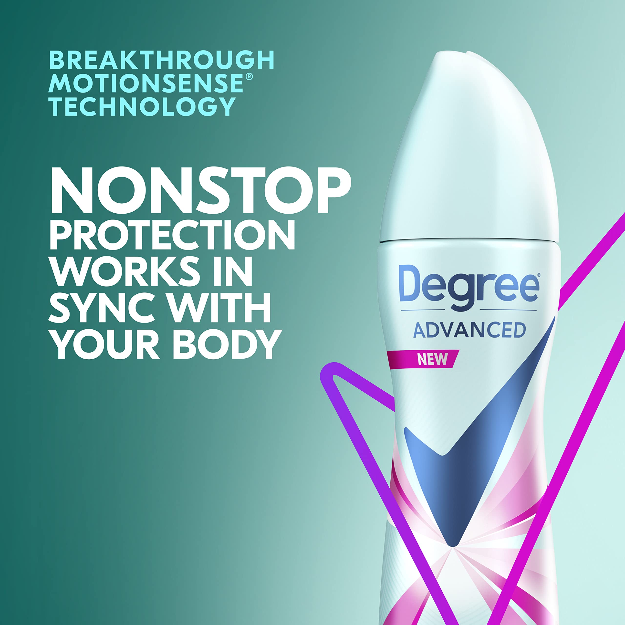 Degree 72-hour protection icon illustrates long-lasting underarm defense.