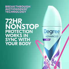 Degree 72-hour protection against sweat and odor