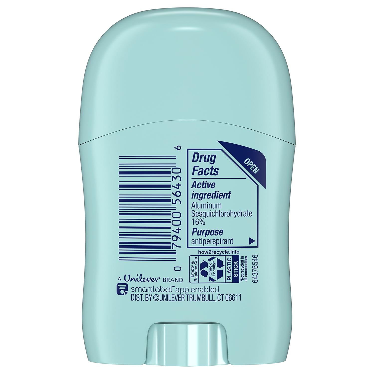 Close-up of Degree Shower Clean bottle highlighting rose and jasmine scent