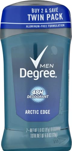 Degree Arctic Edge cool mint scent description on packaging