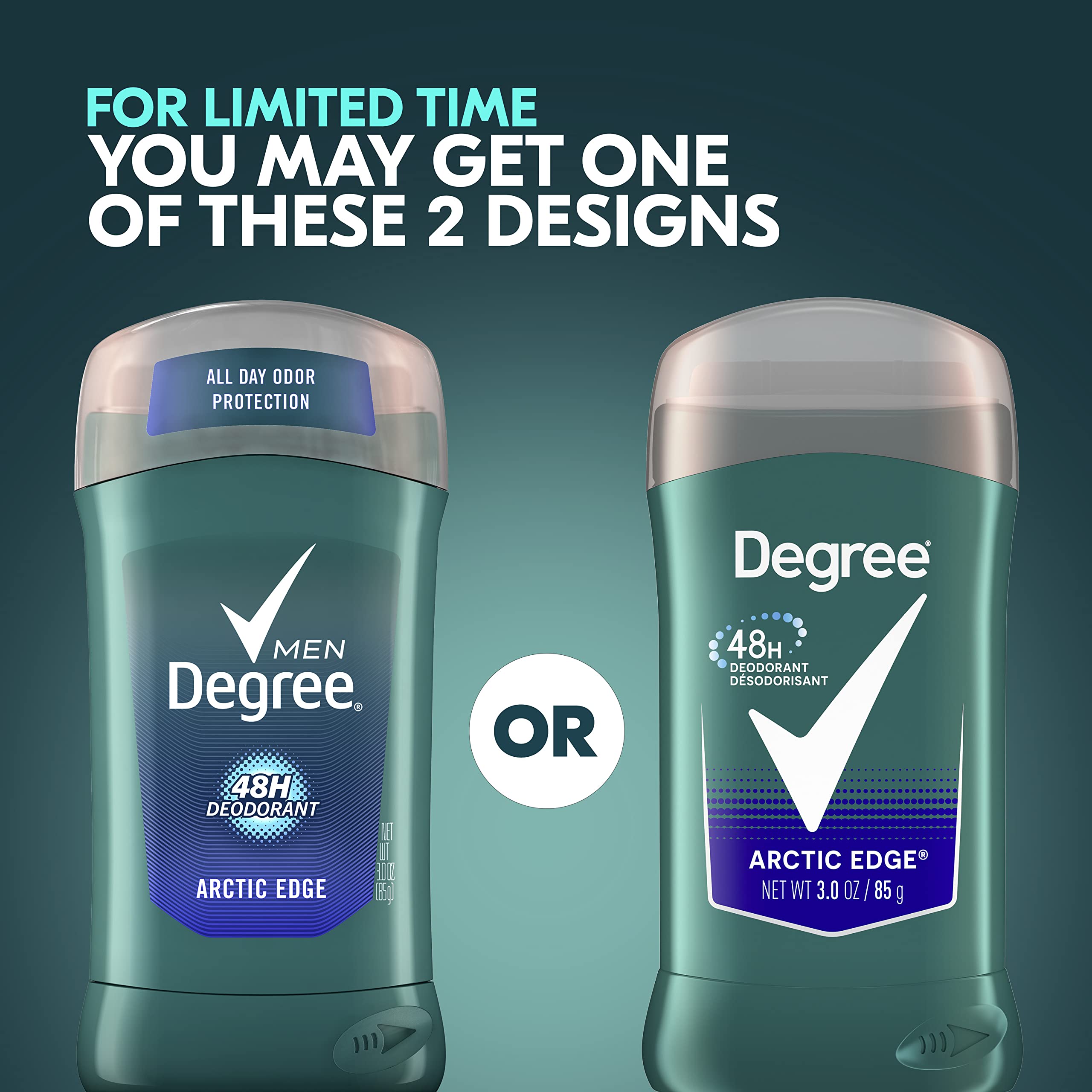 Degree Arctic Edge winter melon accent in fragrance profile