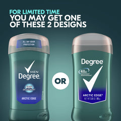 Degree Arctic Edge winter melon accent in fragrance profile