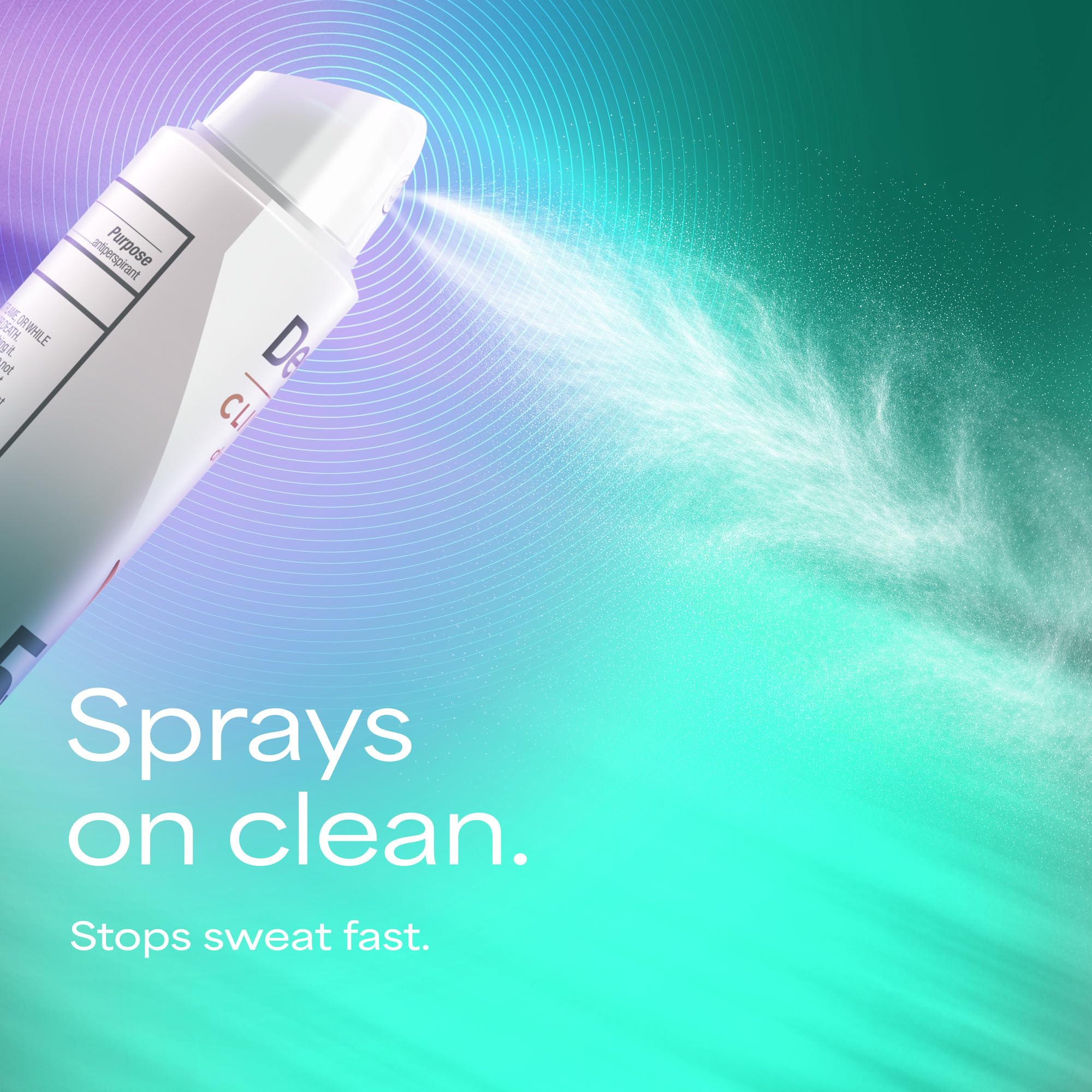 Degree Clinical 5X spray application demonstrates quick coverage for busy mornings.