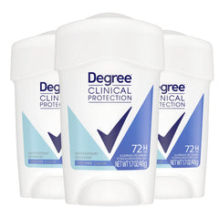 Degree Clinical Protection Stick front view with Shower Clean scent for all-day freshness.