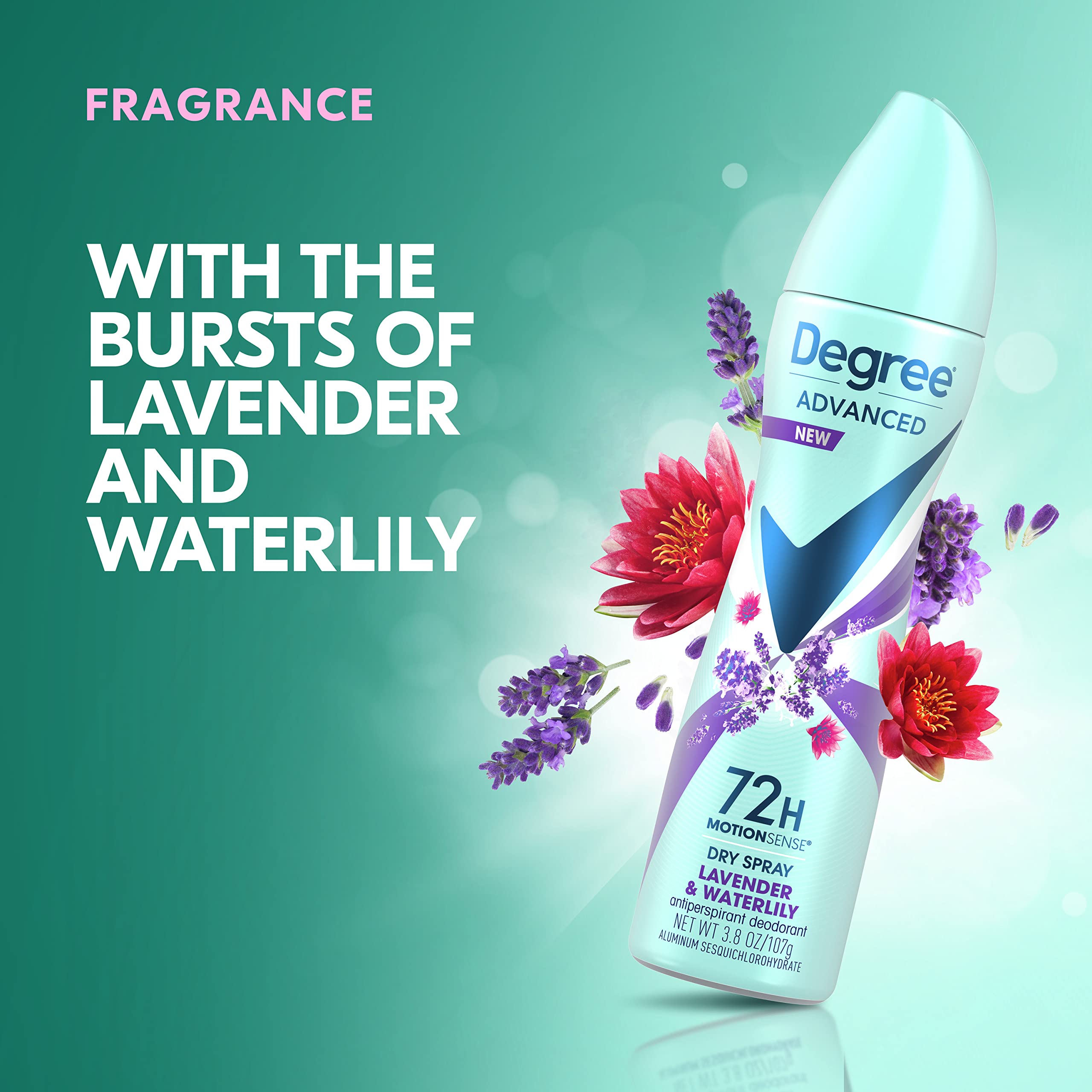 Degree instant-dry spray leaves no visible residue