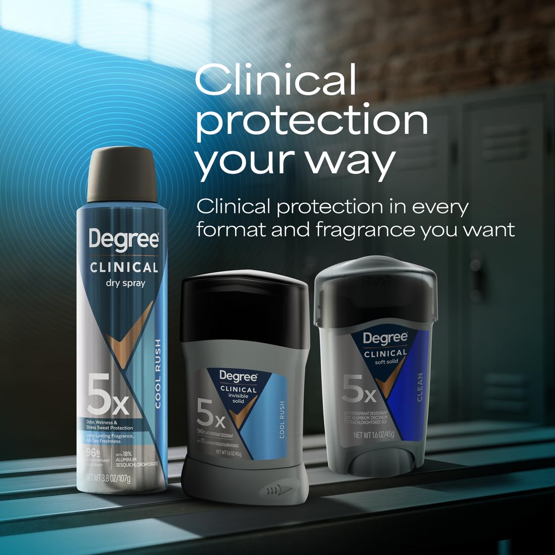 Degree invisible solid option packaging as an alternative protection.