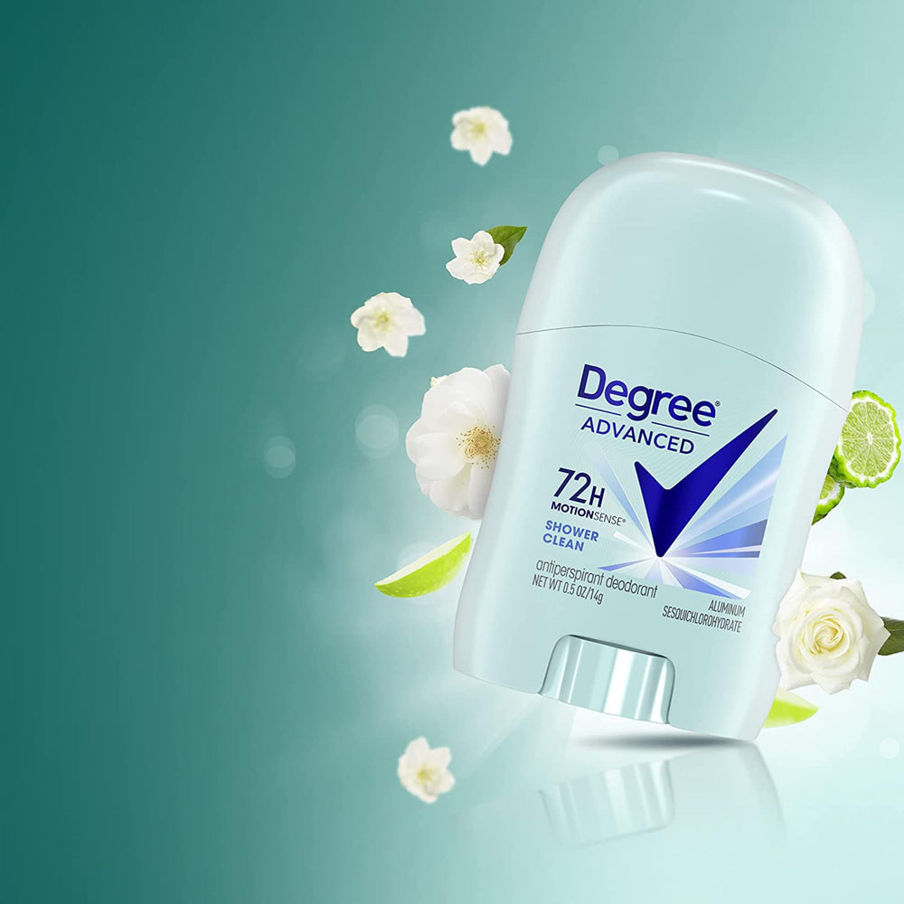 Degree long-lasting protection for daily use, gentle on skin.