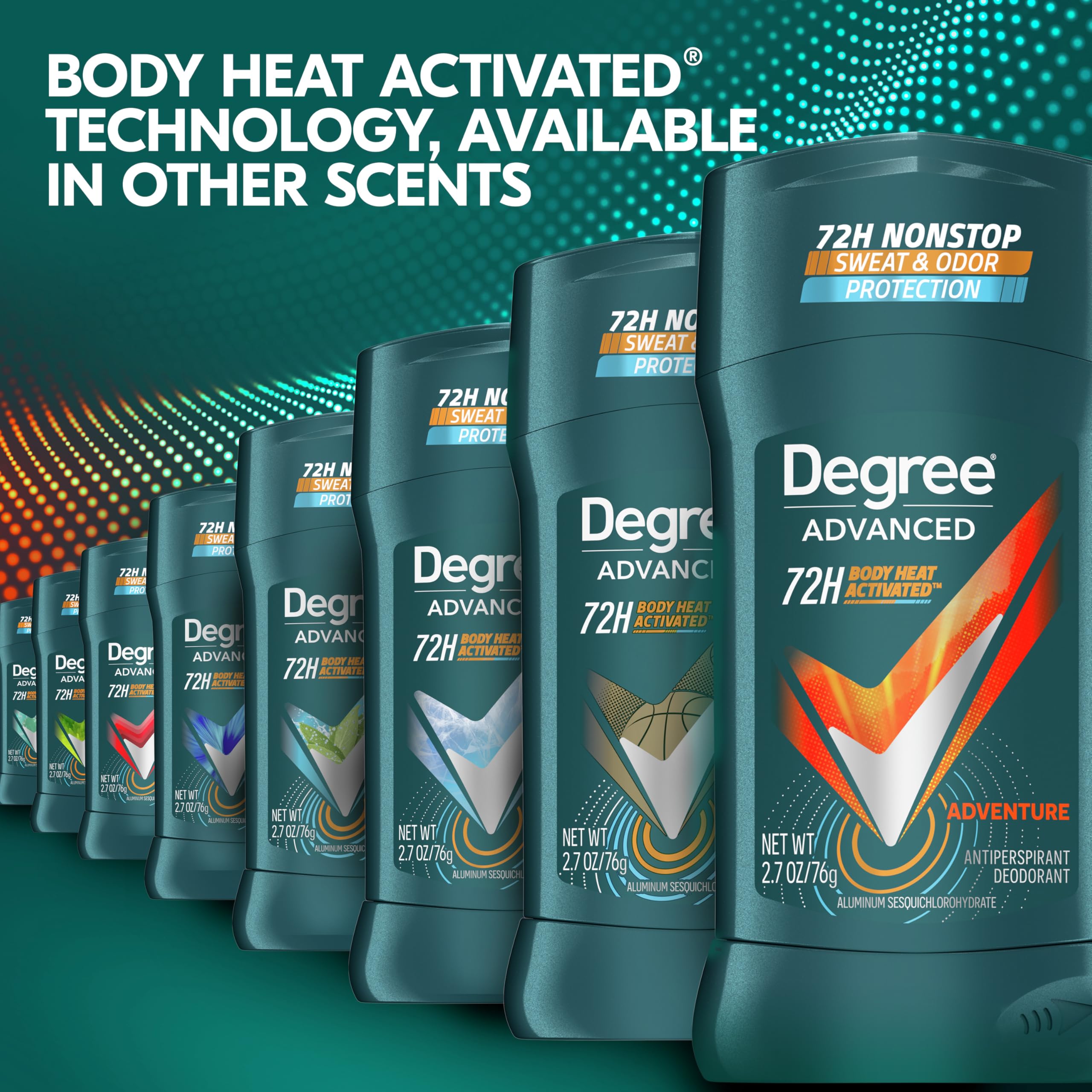 MotionSense technology graphic illustrating fragrance release with movement