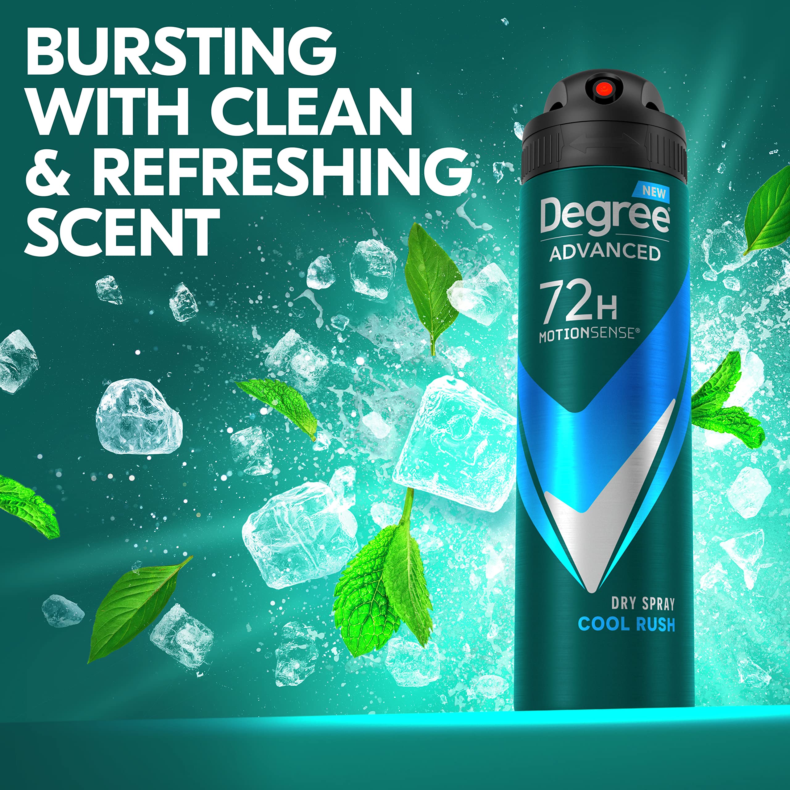 Active lifestyle scene using Degree Cool Rush dry spray
