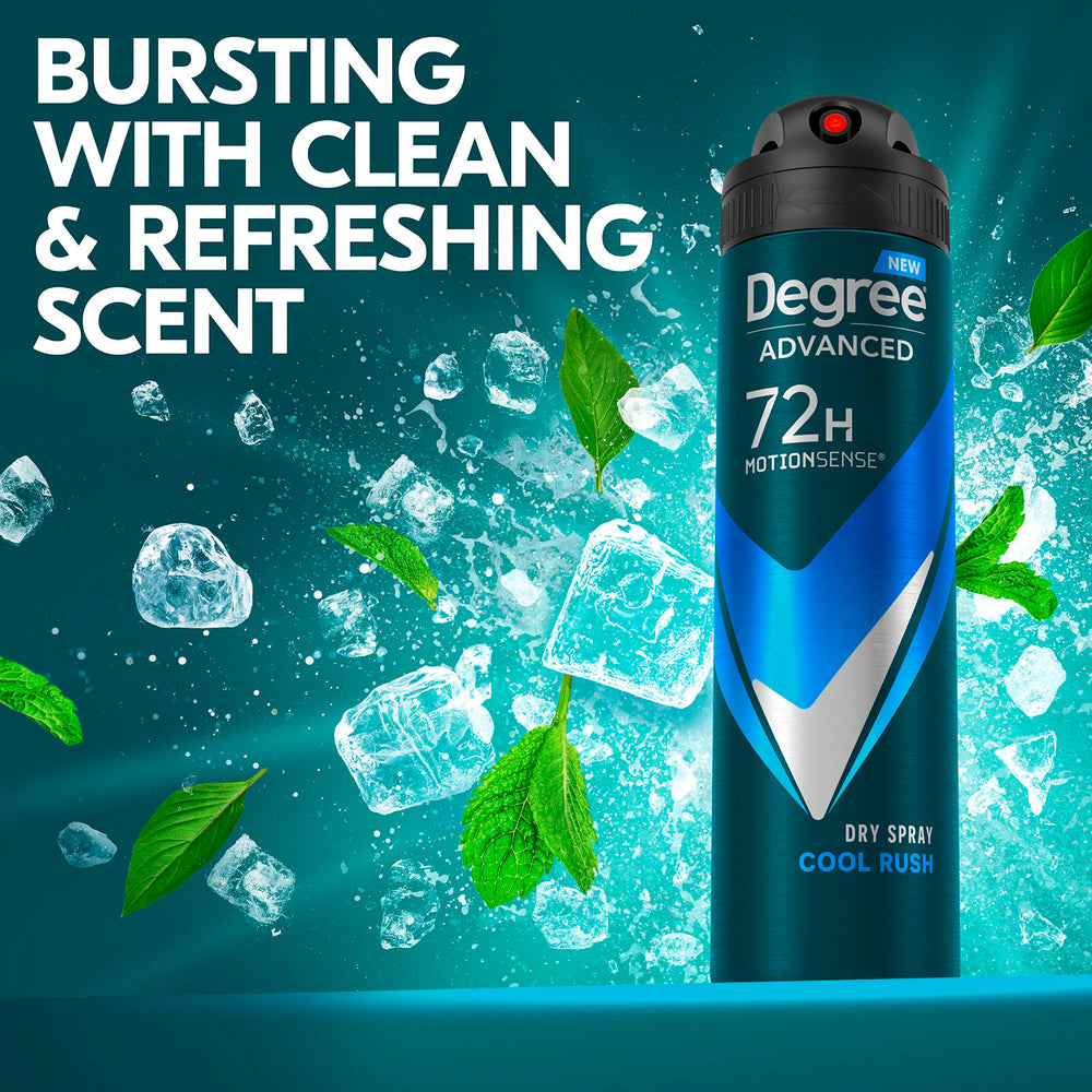 Active lifestyle scene using Degree Cool Rush dry spray