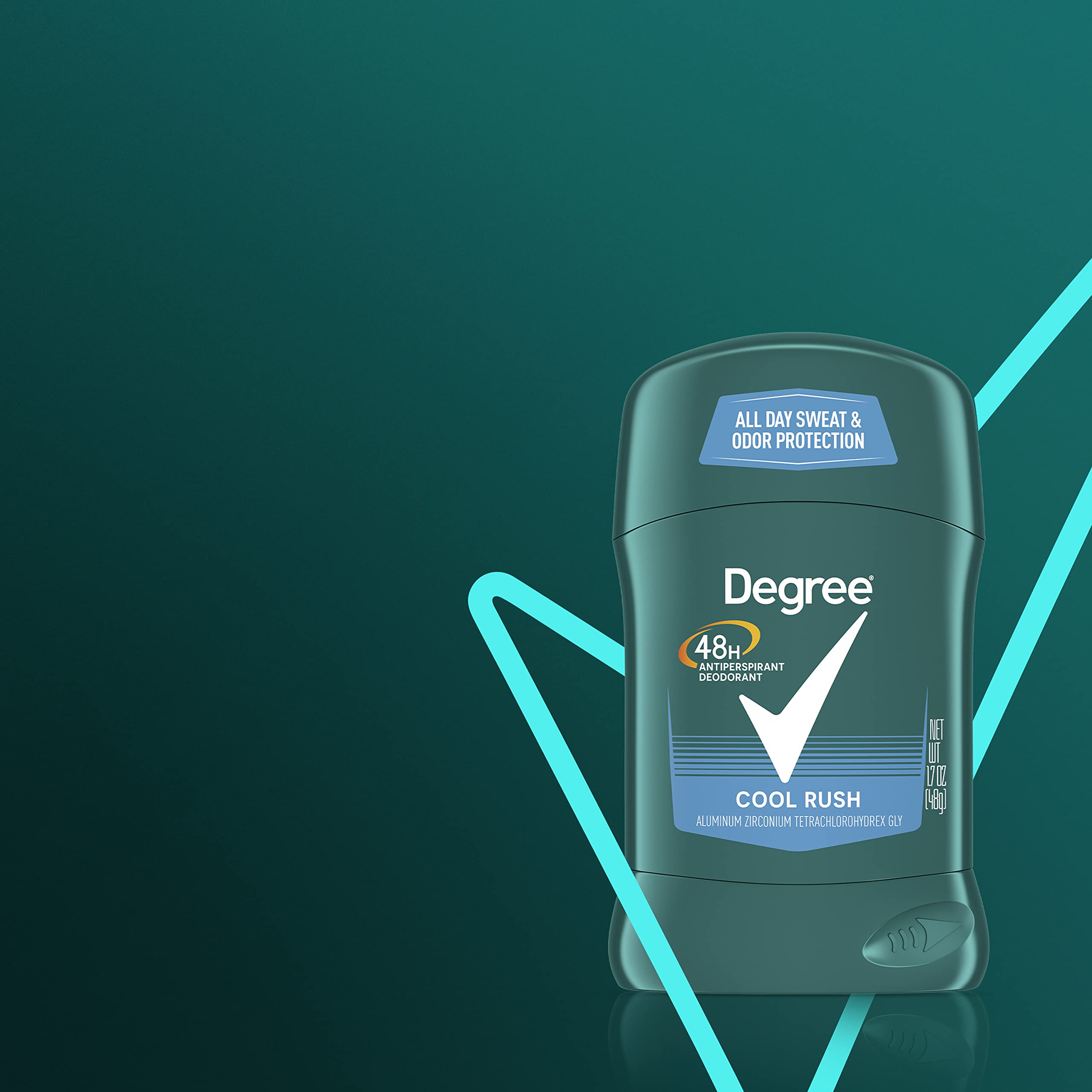 Degree Men Cool Rush refreshing-morning image suggests a crisp start.