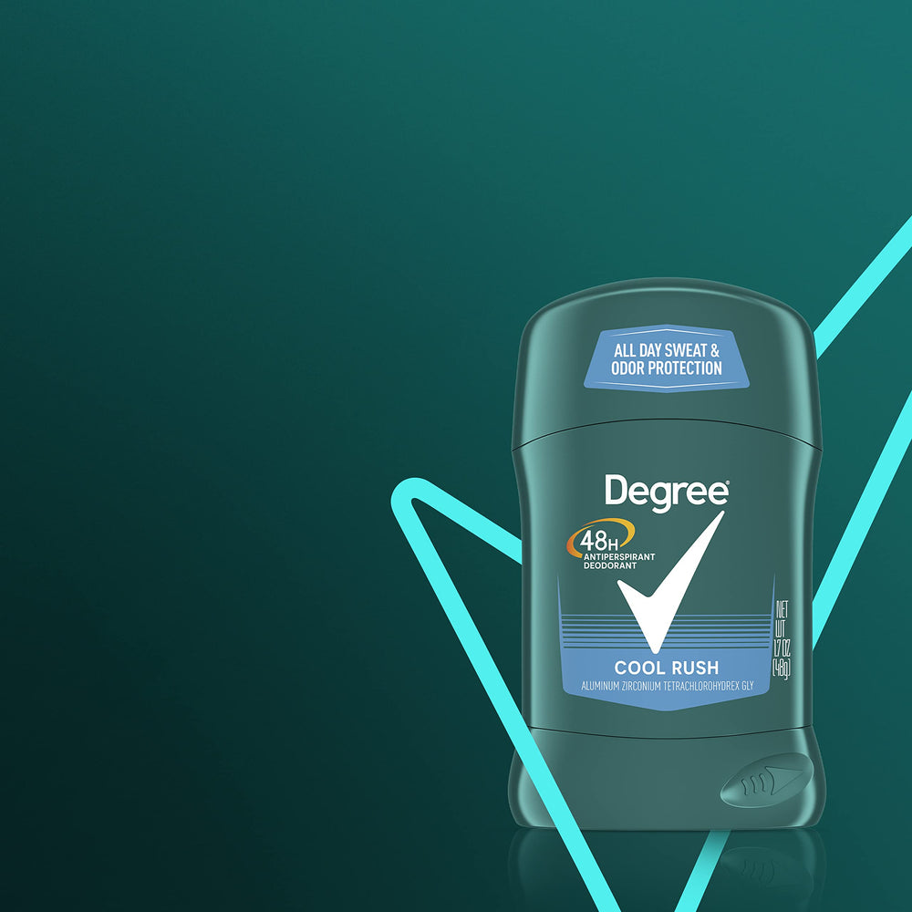 Degree Men Cool Rush refreshing-morning image suggests a crisp start.